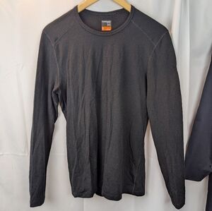 Icebreaker Merino Men's Black Long Sleeve Tee Size M In EUC